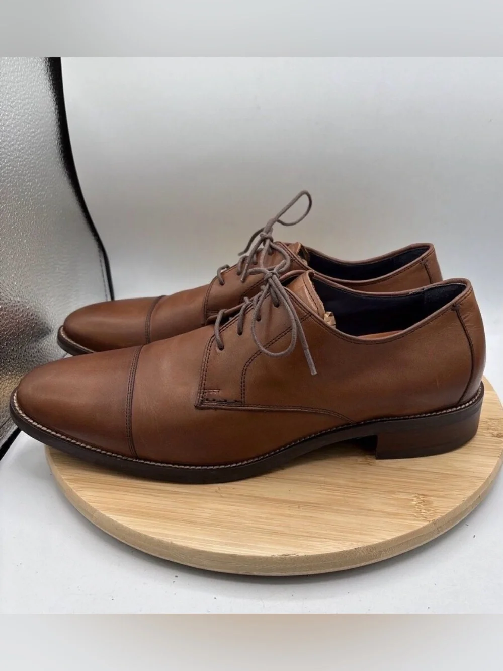 Cole Haan Men's Lenox Hill Cap Oxford Brown Size 11M C11632 Lace Up Dress Shoes